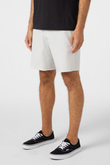 The O'Neill Men's Reserve Heather 19 inch Hybrid Shorts in Heather Fog