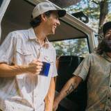 The Howler Brothers x Land Cruiser Men's H Bar B Snapshirt in Off White