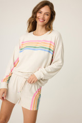 PJ Salvage Women's Over Rainbow Long Sleeve Top