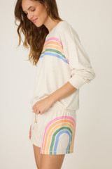 PJ Salvage Women's Over Rainbow Long Sleeve Top