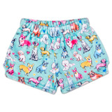 Iscream Girls' Preppy Pups Plush Shorts