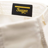 Seager x Waylon Jennings Country Snapback Hat in White detail view