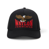 The Seager x Waylon Jennings Eagle Trucker Hat in Black