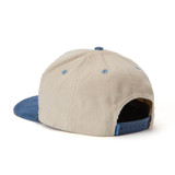The Seager Los Rios Corduroy Snapback Hat in Cream and Blue