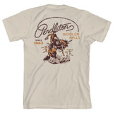 Pendleton Men's Ranch Rodeo Tee Dust Brown front view