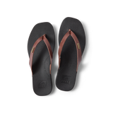 Reef Women's Cushion Lune Sandals Chocolate/Black top view