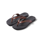 Reef Women's Cushion Lune Sandals Chocolate/Black front view