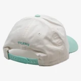 TYLER'S Texas Two Tone Snapback Cap White and Tiffany Blue back view