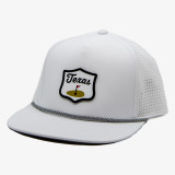 TYLER'S Texas Golf Cappy Performance Snapback Hat White left view
