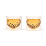 Kikkerland Golf Ball Glasses Set white background detail