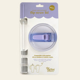 The Darling Effect 40oz Tumbler Flip Straw Lid - Periwinkle
