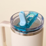 The Darling Effect 40oz Tumbler Flip Straw Lid - Blue