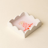 The Darling Effect Scallop Trinket Tray in Cowgirl Boots