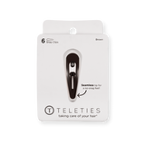 Teleties Snap Clips 6-Pack in Brown