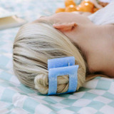 Teleties Large Flat Rectangle Hair Clip in Blue Lagoon