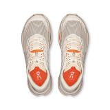 On Running Women's Cloudultra 3 Running Shoes in Ivory and Pearl, front three-quarter view