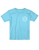 Puppie Love Girls' Sun Pattern Pup Tee in Sky