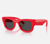 Ray-Ban Wayfarer Puffer Sunglasses Red side angle