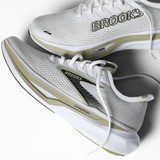 The Brooks Men's Hyperion 3 Running Shoes in White and Black