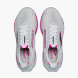 Brooks Women's Hyperion 3 Running Shoes White and Cyber Pink sole view