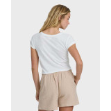 Billabong Women's Daily Tee Short Sleeve Knit Top in Salt Crystal