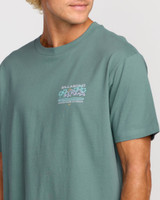Billabong Men's Coastal Range A/Div T-Shirt in Sea Blue detail view