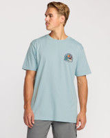 Billabong Men's Sundown A/Div T-Shirt in Dusty Blue front