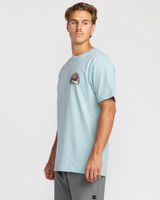 Billabong Men's Sundown A/Div T-Shirt in Dusty Blue