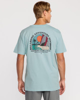 Billabong Men's Sundown A/Div T-Shirt in Dusty Blue full view
