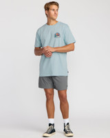 Billabong Men's Sundown A/Div T-Shirt in Dusty Blue back