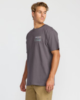 Billabong Men's Range A/Div T-Shirt in Grey Violet front view