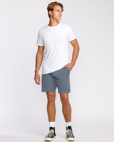 Billabong Men's Crossfire Wave Wash Submersible 18" Hybrid Shorts high-waisted in Midnight Blue