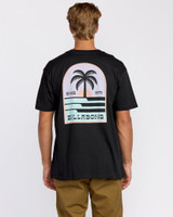 Billabong Men's Portal Premium T-Shirt in Washed Black back