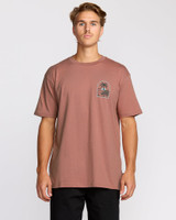Billabong Men's Portal Premium T-Shirt in Dusty Rose flat lay