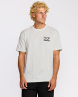 Billabong Men's Crayon Wave Premium T-Shirt in Off White front view