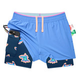 Chubbies Boys' Ultimate Training Shorts in The Bluebells - Bright Blue