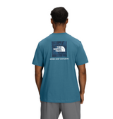 The North Face Men's Evolution Regenerative Ink Box NSE T-Shirt in Dusk Blue