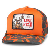American Needle Lone Star Mallard Foamy Trucker Hat in cream and green