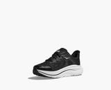 Hoka Little Kids' Clifton 10 Running Shoes Black White side view