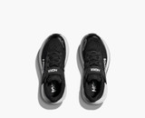 Hoka Little Kids' Clifton 10 Running Shoes Black White heel view