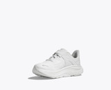 The Hoka Little Kids' Clifton 10 Running Shoes in White