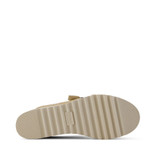 TOMS Women's Diana Mule Buckle Wedge Sandals in Natural Tan front view