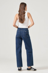 Rolla's Sailor Scoop Jeans Pacific Blue back view