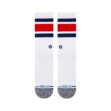 Stance Boyd Crew Socks in White and Red