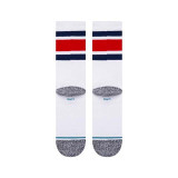 Stance Boyd Crew Socks in White and Red alternate view
