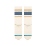 The Stance Boyd Crew Socks in Ivory and Blue