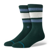The Stance Boyd Crew Socks in Pine Green