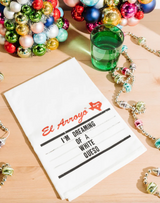 El Arroyo Tea Towel White Queso