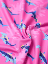 Chubbies Boys' Performance Polo in The Great Pink Shark