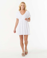 Rip Curl Women's Premium Surf Dress in White front view